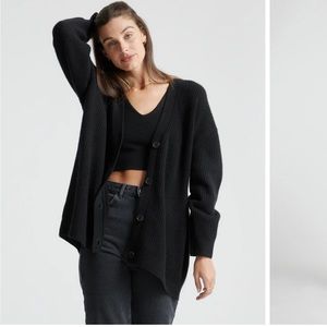 Quince Small Mongolian Cashmere Cardigan Sweater